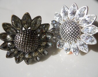 Fossil Sunflower Rings