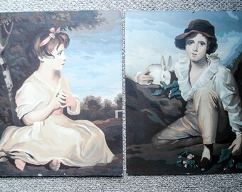 Vintage paint-by-number pictures - English Romanticism
