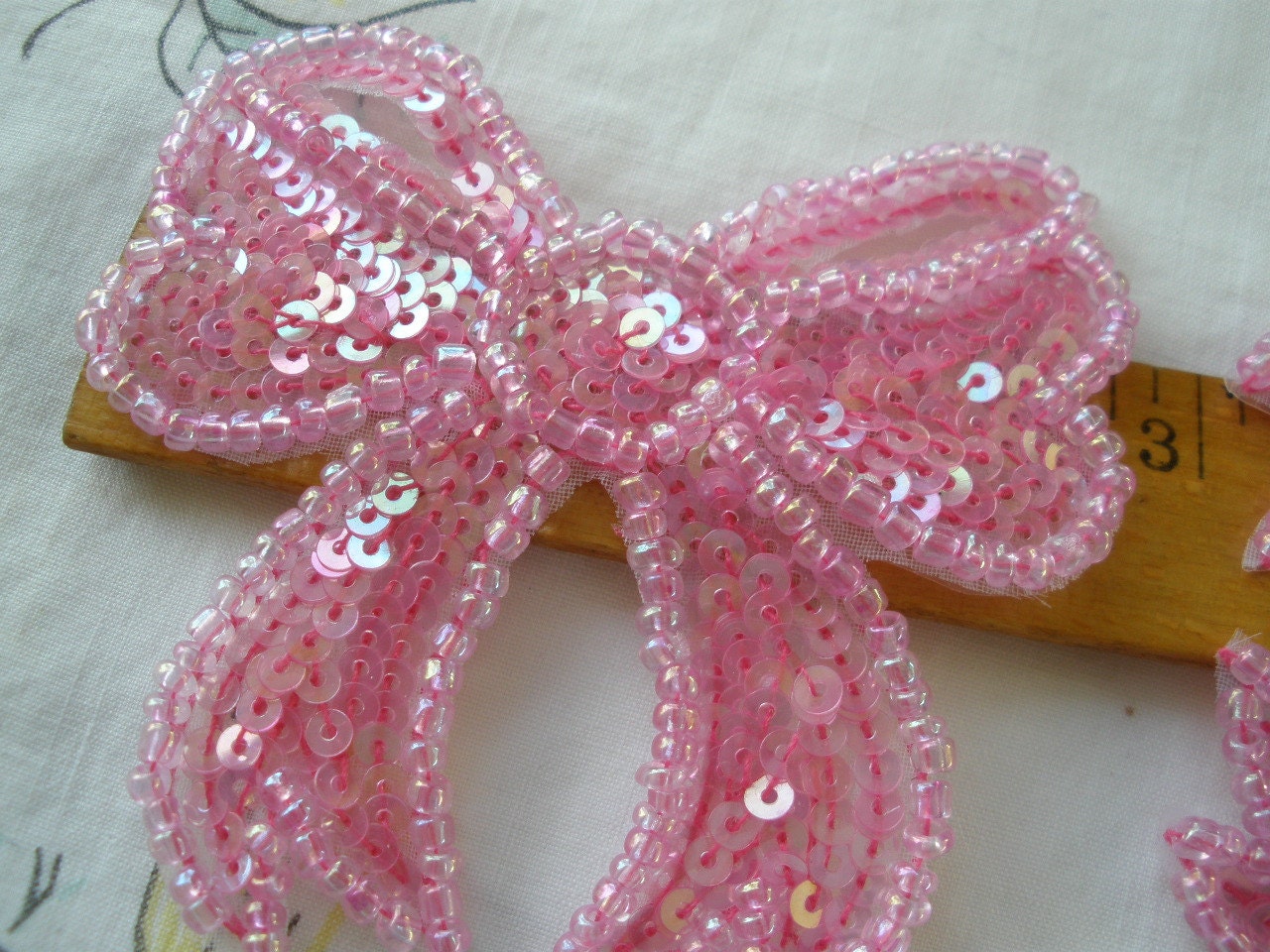 sequin and beaded appliques
