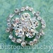 Rhinestone Buttons "Hannah" (30mm) RS-024 - 5 piece set