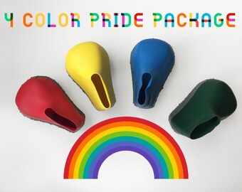 drizzledry boots PRIDE PACKAGE 4 boots enclosed / 1 of each color = red, yellow, green & blue