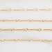 Gold Filled Straight Bar Chain / Gold Bar Link Chain / 8mm Bar Chain by Foot / Wholesale Gold Necklace Chain / Gold Bar Chain