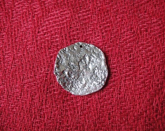 925 sterling silver oxidized disc charm, pendant