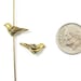TierraCast Pewter Bird Beads-GOLD PALOMA DOVE (2)