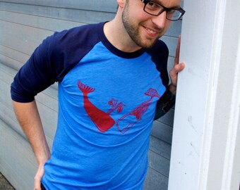 RealO WhaleO baseball T Men