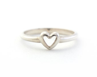 Dainty Heart Ring in Sterling Silver