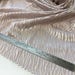 35 x 50 cm / 14 x 20" — patterned semi-sheer stretchy mesh w/ satinized texture, light rosewood