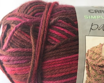 Worsted Weight Variegated Acrylic Yarn -- Simply Soft Paints by Caron -- Sunset