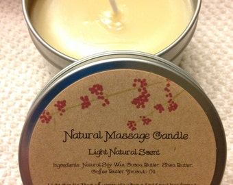 Massage Candle - Natural, Vegan