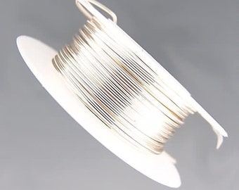 Artistic Wire 28 Gauge Tarnish Resistant Silver 41516 Silver Round Wire, Jewelry Wire, Craft Wire, Silver Plated Wire, Wire Wrapping