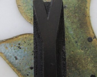 Letter Y Antique Letterpress Wood Type Printers Block