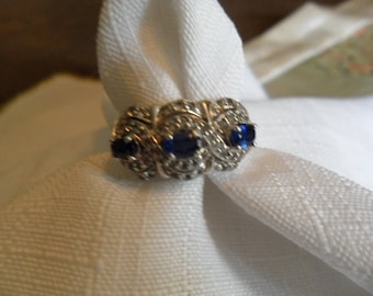 Vintage Kyanite Sterling Silver Ring Size 7