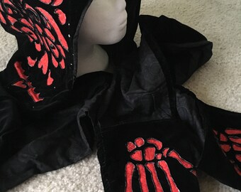 Skeleton/ Day of the Dead Hoodie/ Schoodie