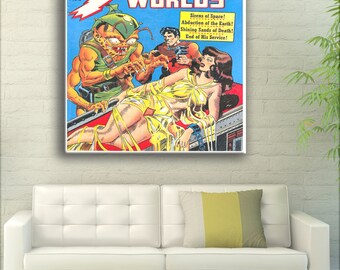 Strange Worlds - Sci-Fi Comic Book Cover May 1925