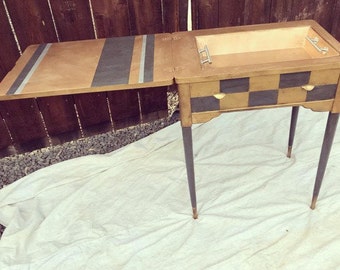 Vintage Singer 1950's Sewing Machine Table turned into Bar