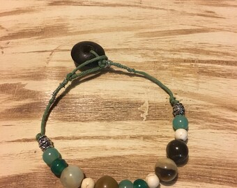 Asymmetrical Button Bracelet