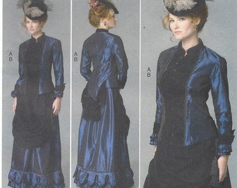 Nancy Ferris Thee Womens Victorian Top and Skirt Butterick Sewing Pattern B6305 Size 16 18 20 22 24 Bust 38 to 46 UnCut