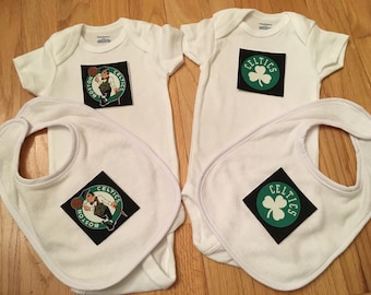 Boston Celtics Onesie and Bib Set