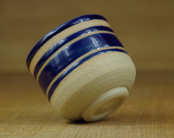 Handless Cup, Pottery Cup, Coffee Cup, Handmade Stoneware Teacup, Ceramic Tumbler