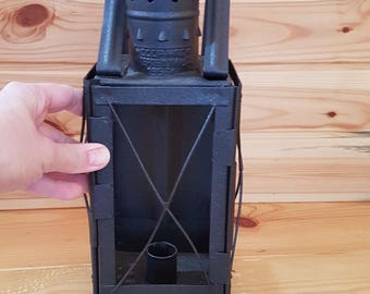 Railway candle lantern Vintage lantern Old Soviet lantern 1950s