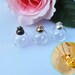 10/12/14/16/18/20/25MM Glass Ball With Metal Cap,Empty Containers,Bubbles globe pendant,Terrarium Pendant,make a wish pendant,