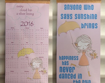Reversible #makeforgood inspirational quote 2016 calendar