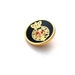 Metal gold buttons VAN GILS, vintage buttons , jacket buttons, coat buttons , Fashion buttons , stylish buttons , Set of 7 pcs with shanks