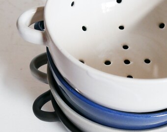 Mini Colander; Berry Bowl; Ceramic Colander; Handmade Colander; Ceramic Berry Bowl; Ceramic Strainer