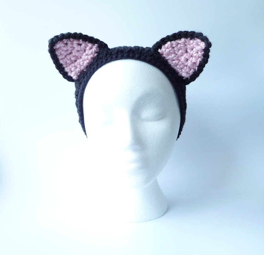 Cat Ears Kitten Ears CROCHET PATTERN Kawaii Clothing Soft