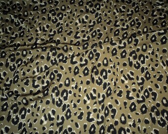 COUPON LEOPARD PRINT KAKI 94 CM