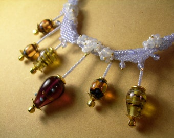 Elegant Balloonflower Necklace
