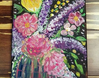 Floral Burst Painting