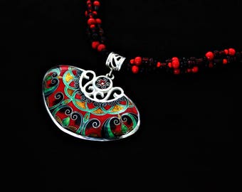 Chain of Cloisonne Enamel