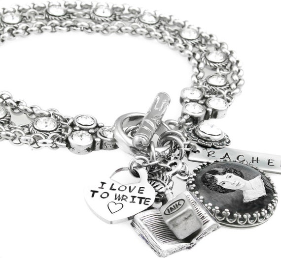Writers Gift for Writer Author Jewelry Literary Bracelet