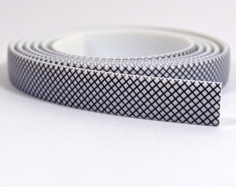 10mm Flat Vinyl - Crosshatch Pattern - FNT10-6 - Choose Your Length