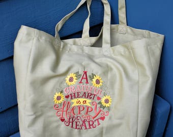 Canvas Tote - A Grateful Heart