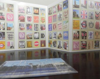England 80 stickers: 4 sheets of stickers so stamps