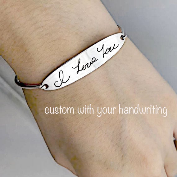 Handwritten Bracelet Handwriting Bracelet Custom