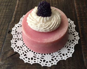 Black Raspberry and Vanilla | Cold Process Soap | Artisan Soap | Handmade | Vegan | Scented | Gift
