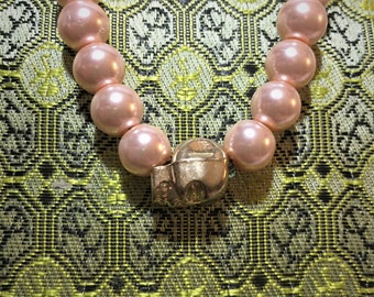 Pearls of Wisdom Princess Necklace, Pink/Gold