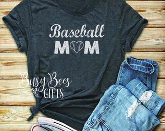 Baseball Mom Tee. Distressed Baseball Mom. Grunge Baseball Mom. Baseball Mom Shirt. Baseball mom. Baseball Life. Mom Life. Game Day Shirt.