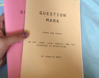 Question Mark queer poetry zine