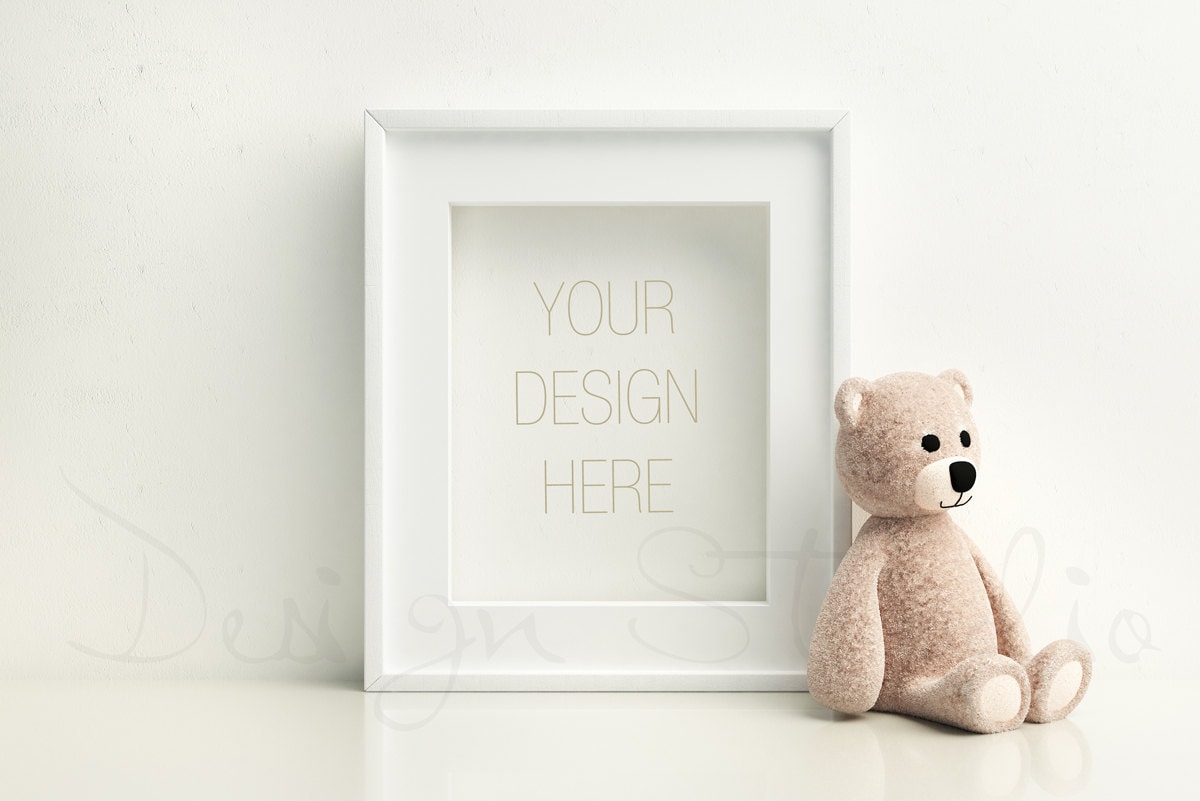 Nursery frame mock up STYLED FRAME MOCKUP Vertical Frame