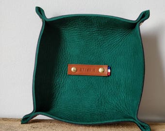 Green/Navy leather Organizer