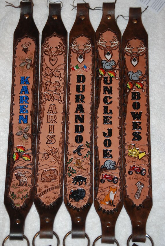 Leather Rifle Sling Thumbring 100 MADE IN USA