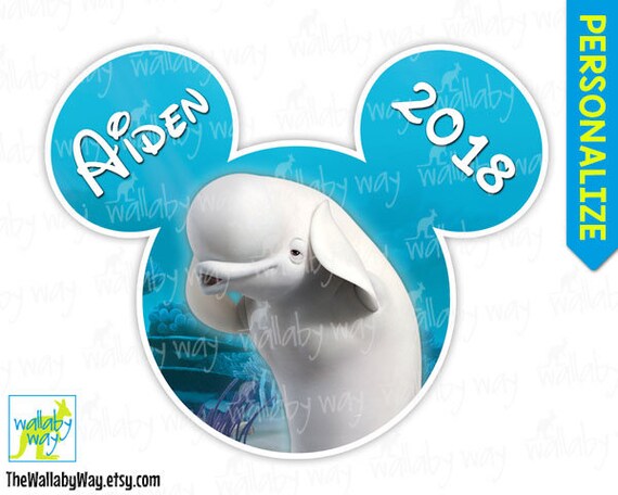 Finding Dory BAILEY Printable Iron On Transfer or as Clip Art