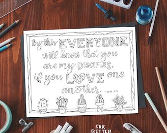 Bible Verse Coloring Page