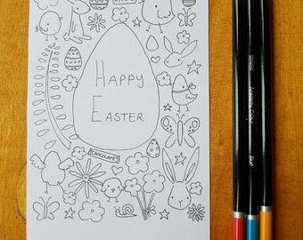 Easter Colour-in