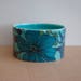 Vintage, Collectible, 1960s, Surrey Ceramics, Turquoise, Purple And Lime Green Floral Pattern, Bowl, Trinket Dish, Home Decor, Retro, Gift