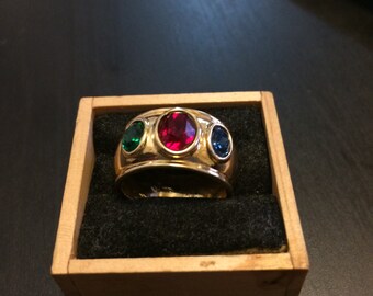 Vintage 3 Stone Cocktail Ring